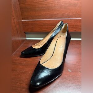 Corso Como Black Leather Heels